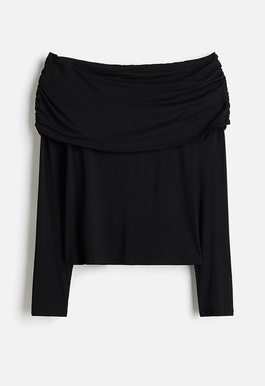 H&M - Off-the-shoulder top - black