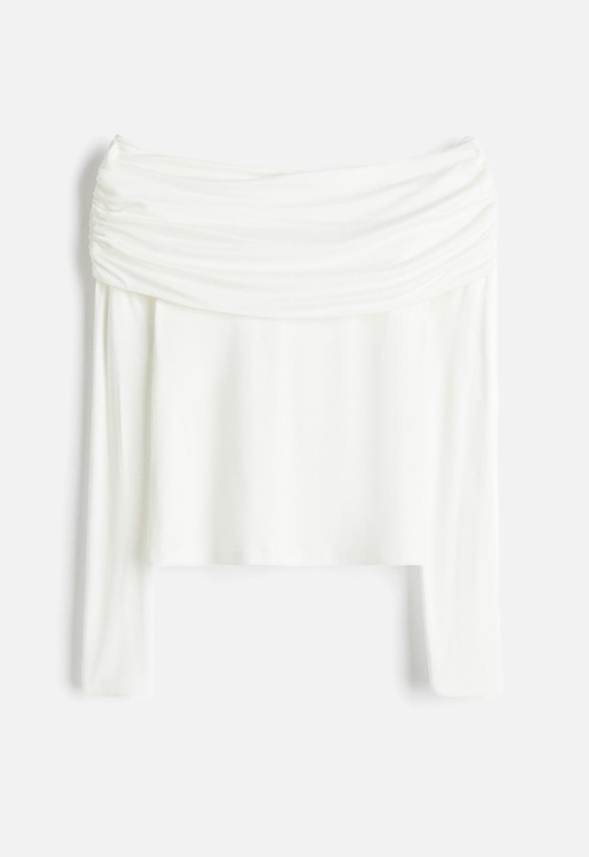H&M - Off-the-shoulder top - white