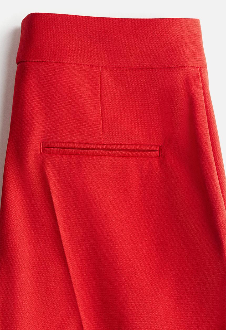 H&M - Straight trousers - bright red 