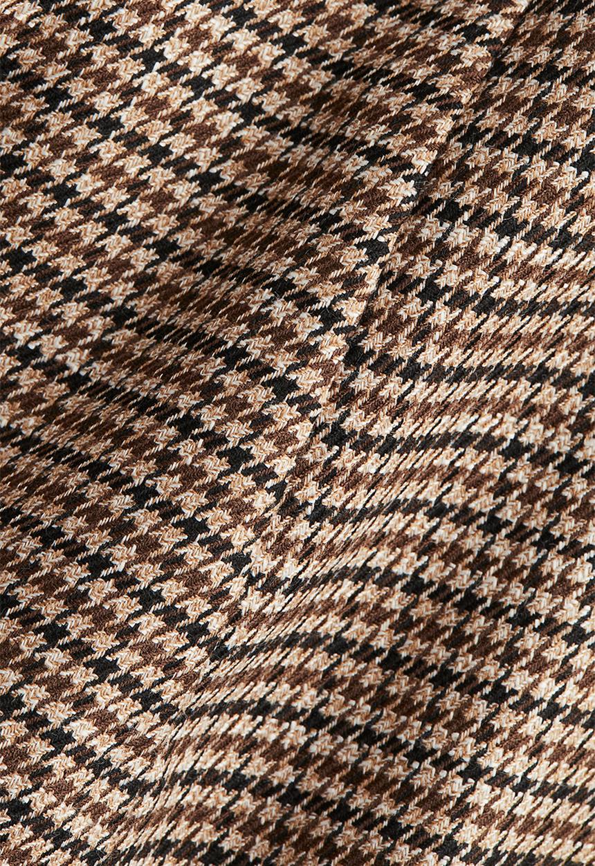 H&M - Peplum top - beige/checked