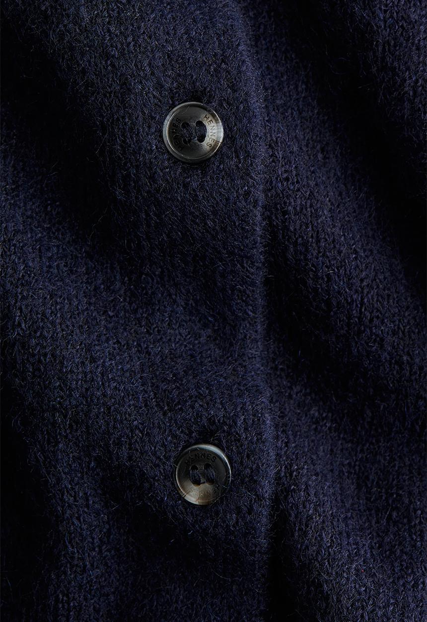 H&M - Collared cardigan - navy blue