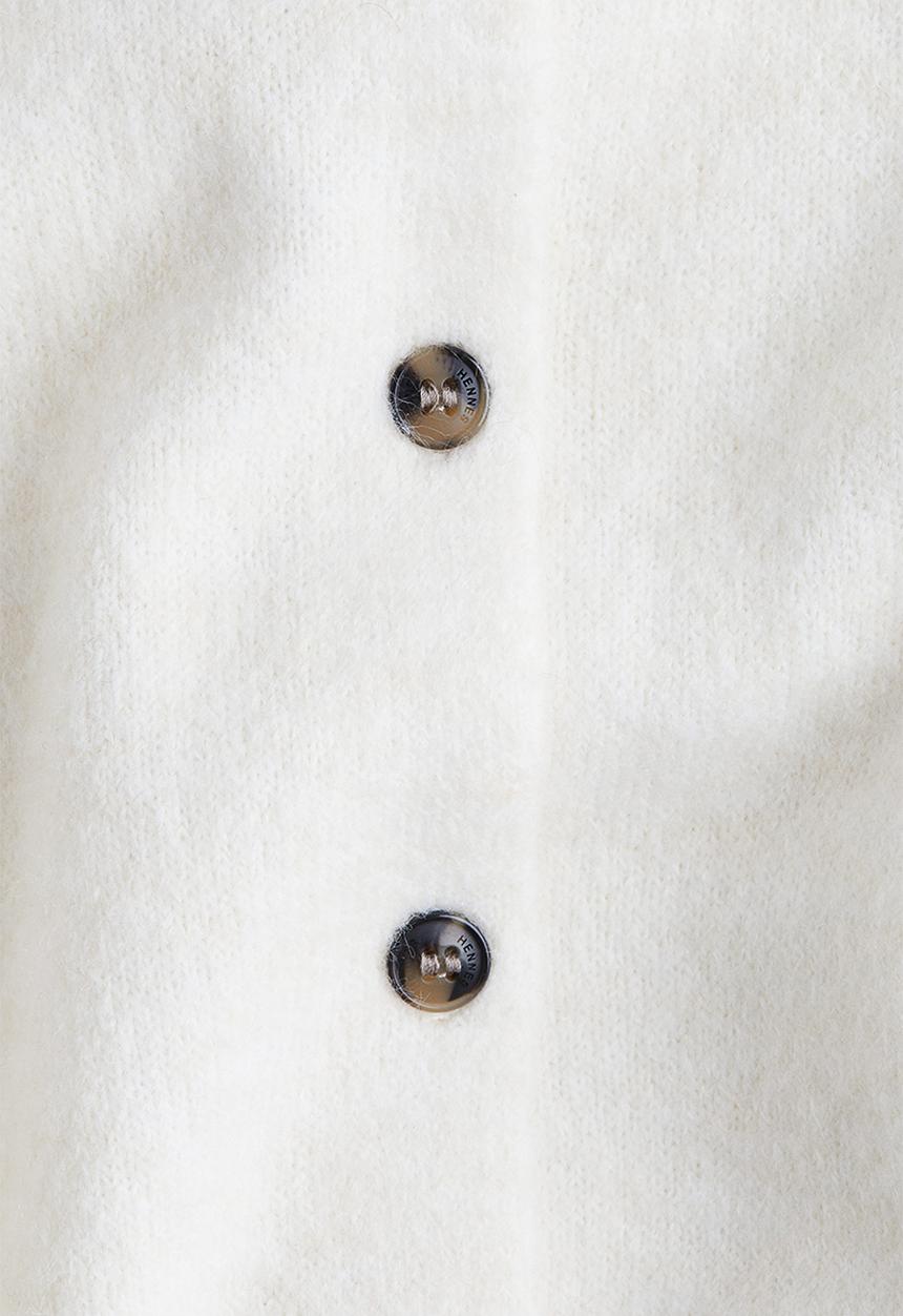 H&M - Collared cardigan - cream 