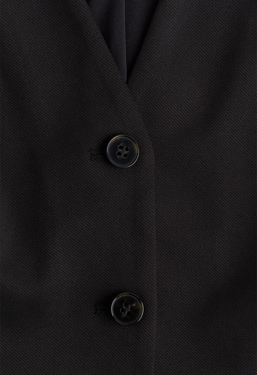 H&M - Peplum waistcoat - black