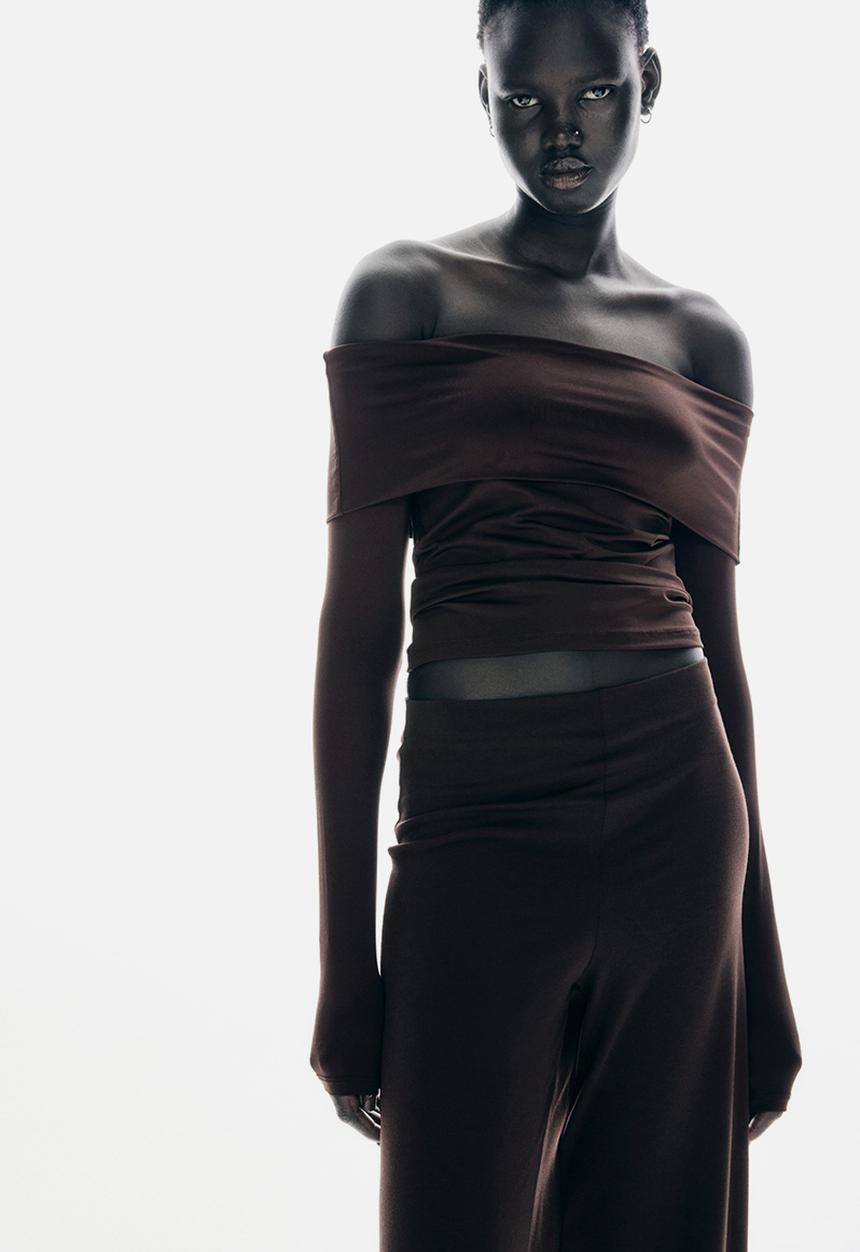 H&M - Off-the-shoulder top - black