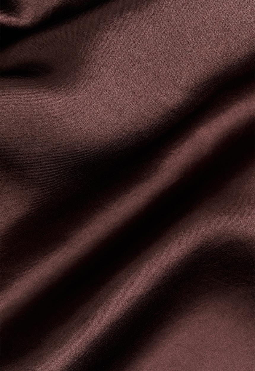 H&M - Cowl-neck satin top - burgundy