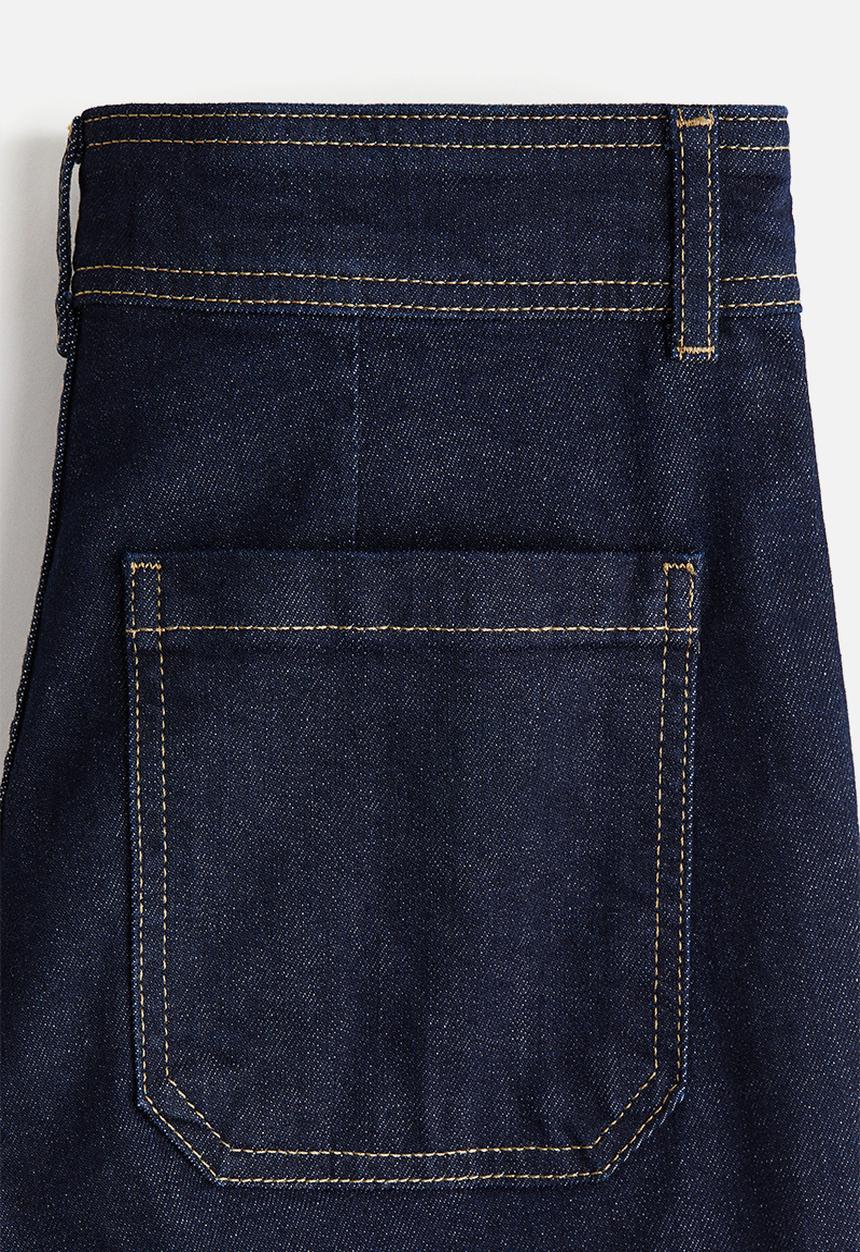 H&M - Flared high jeans -  dark denim blue