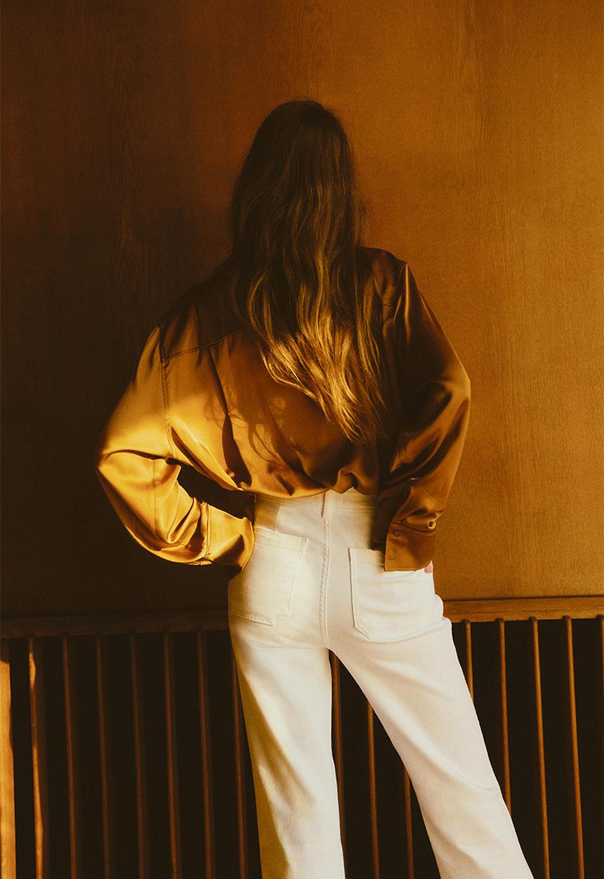 H&M - Flared high jeans - white