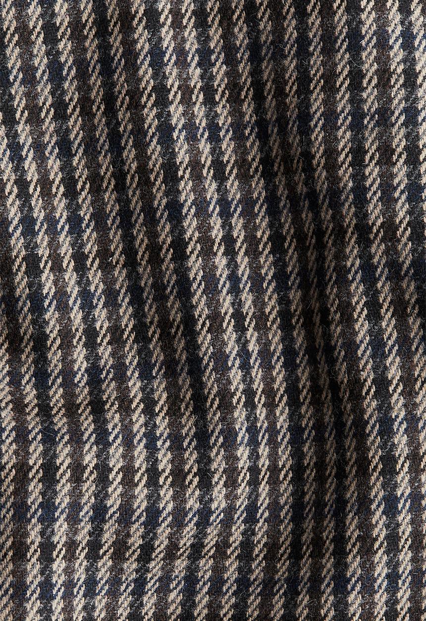 H&M - Twill skirt - dark brown/checked