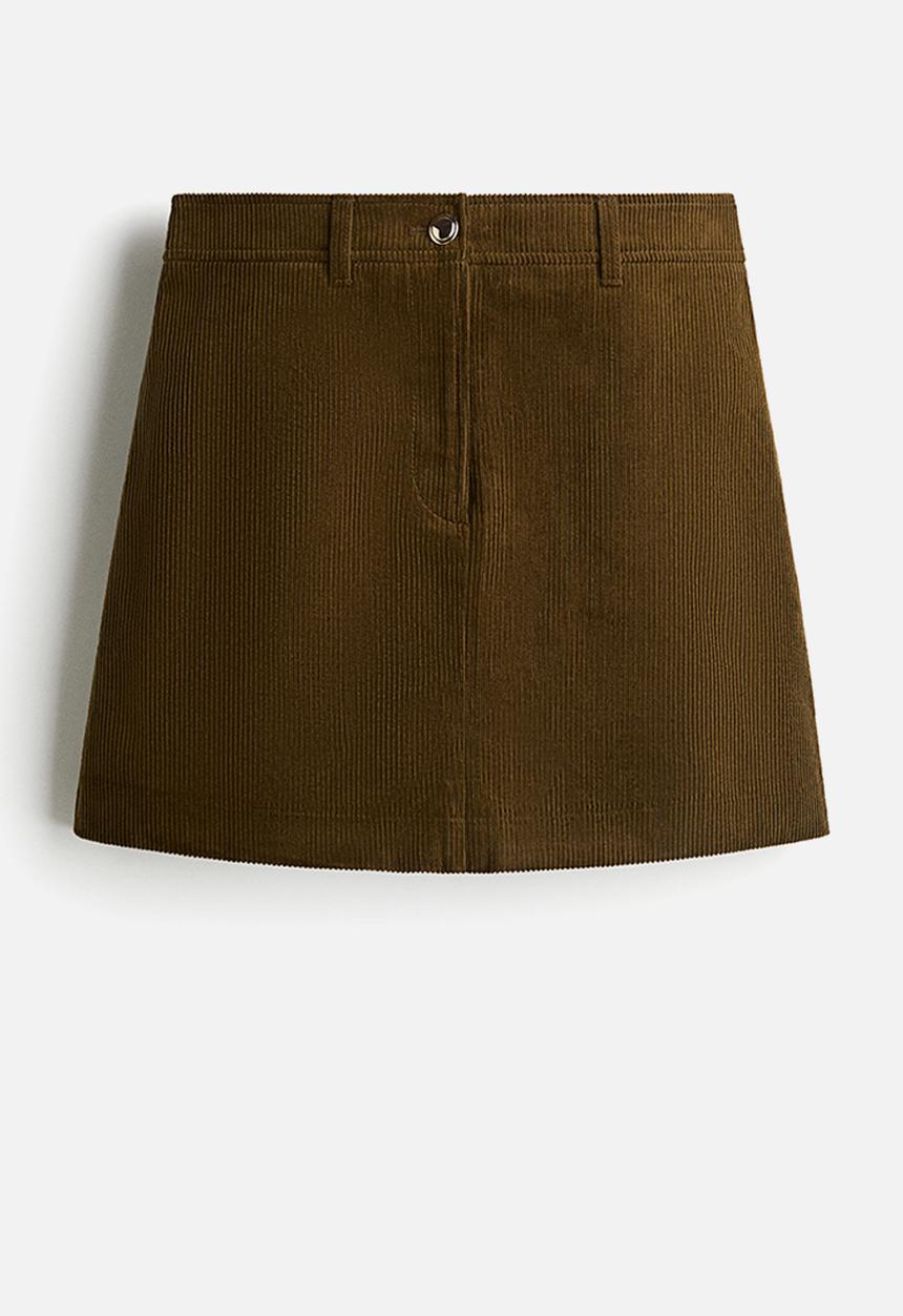 H&M - Mini skirt - khaki green 
