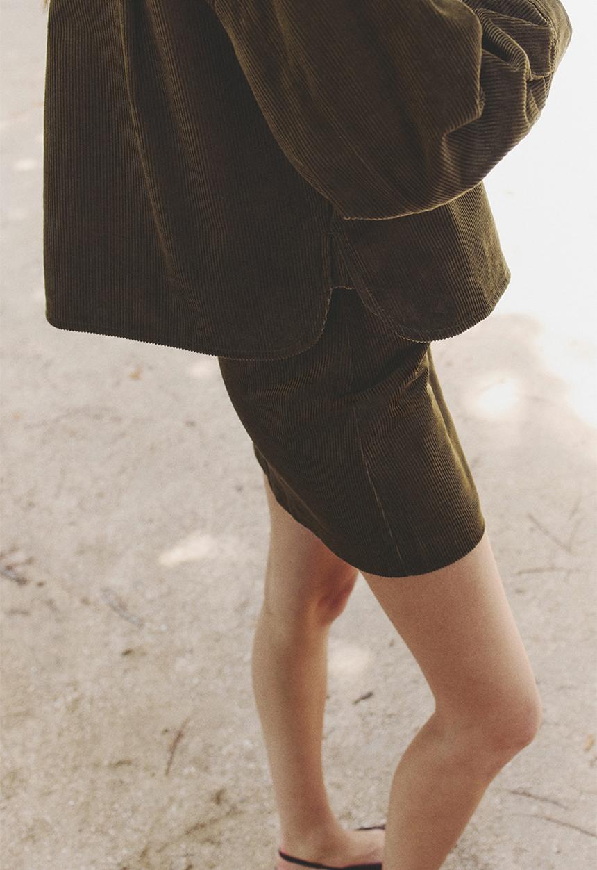 H&M - Mini skirt - khaki green 