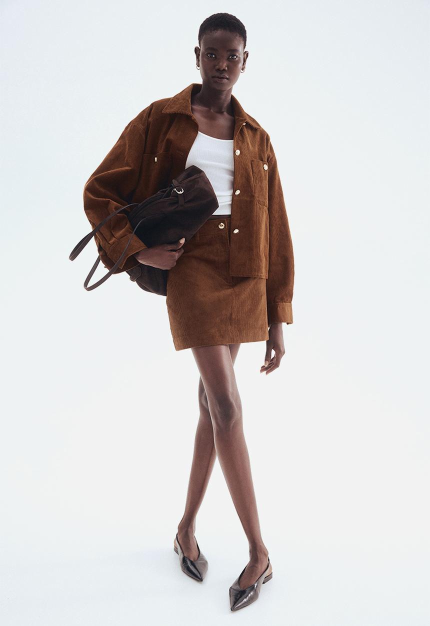 H&M - Mini skirt - brown