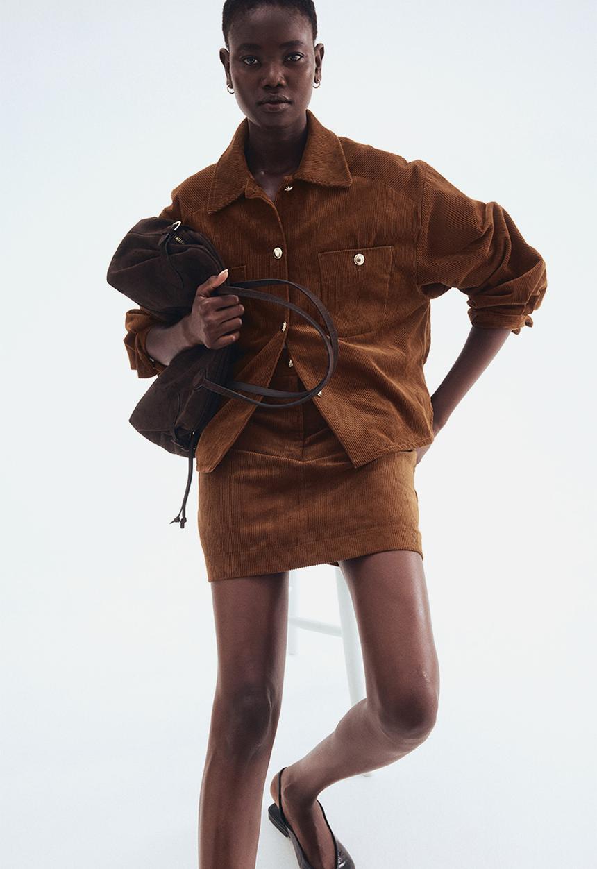 H&M - Mini skirt - brown