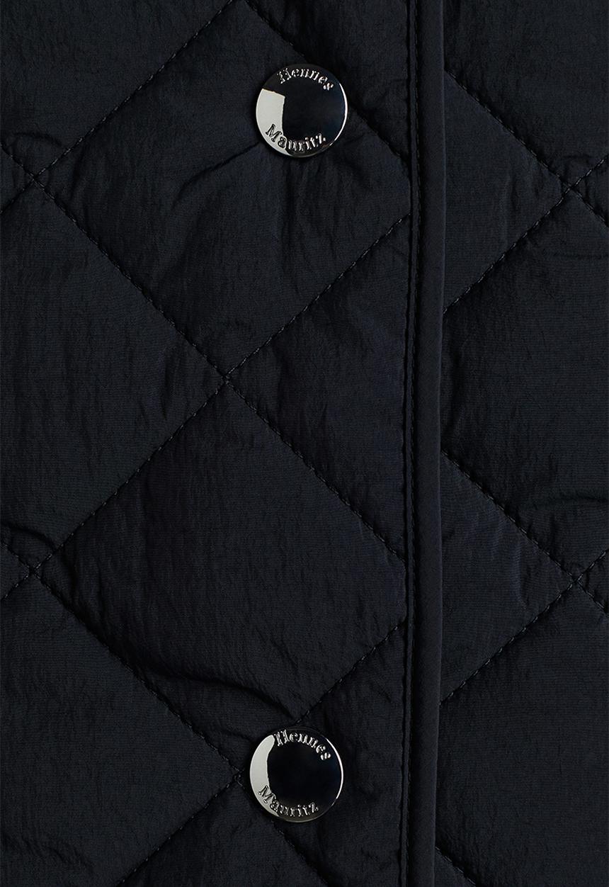 H&M - Quilted gilet - black