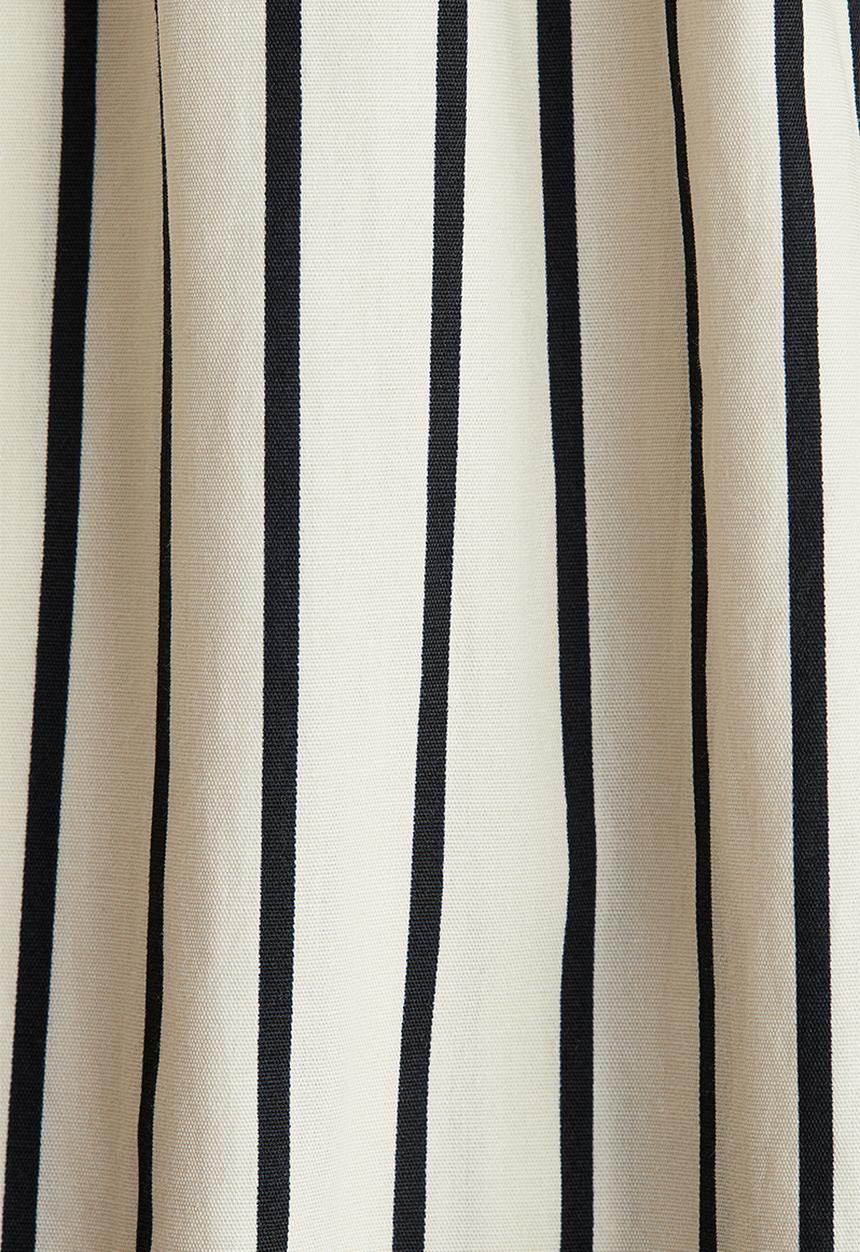 H&M - Cotton strappy dress - cream/striped 
