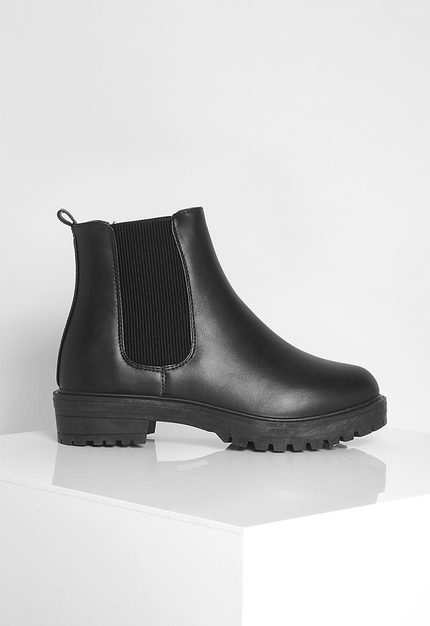 boohoo - Chunky chelsea boots - black