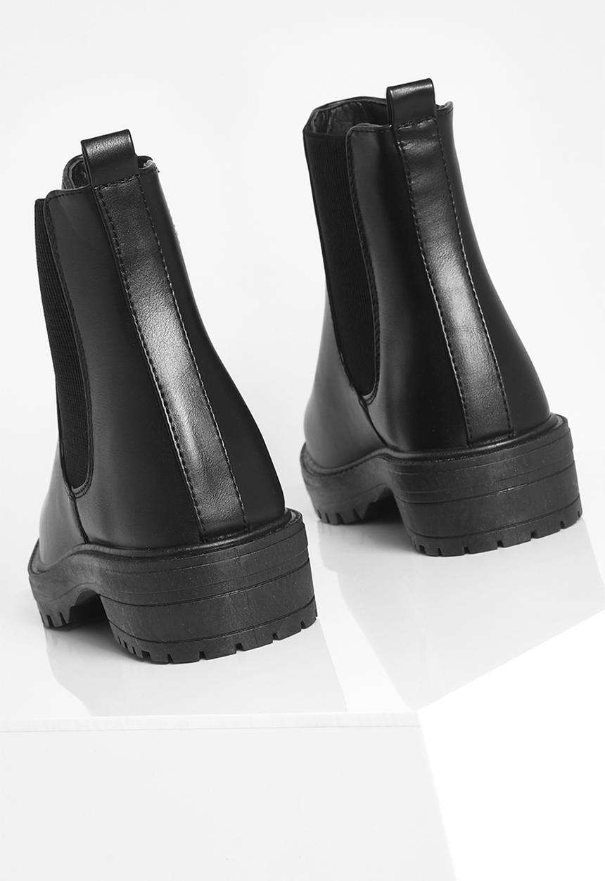 boohoo - Chunky chelsea boots - black