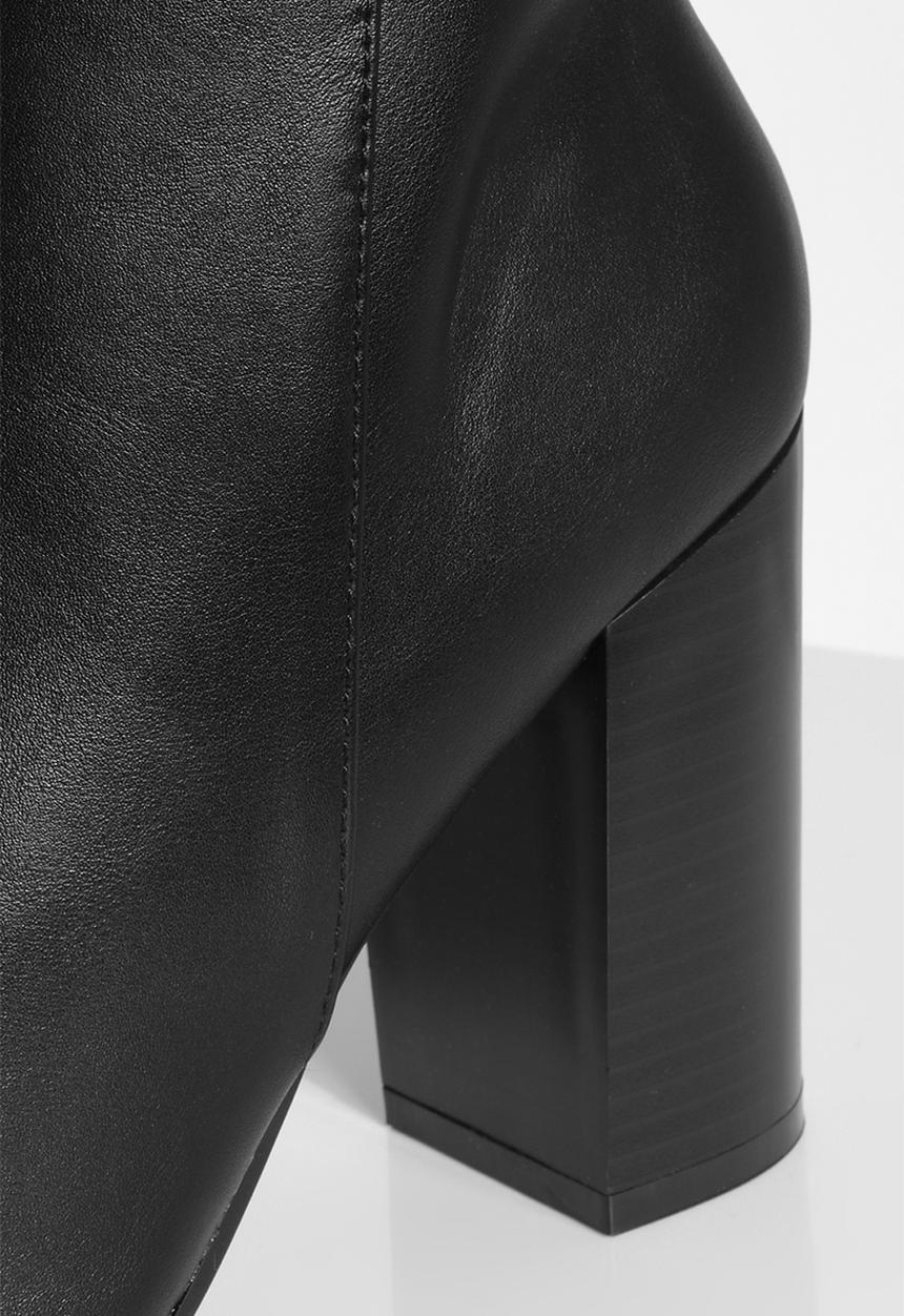 boohoo - Knee high heeled boots - black