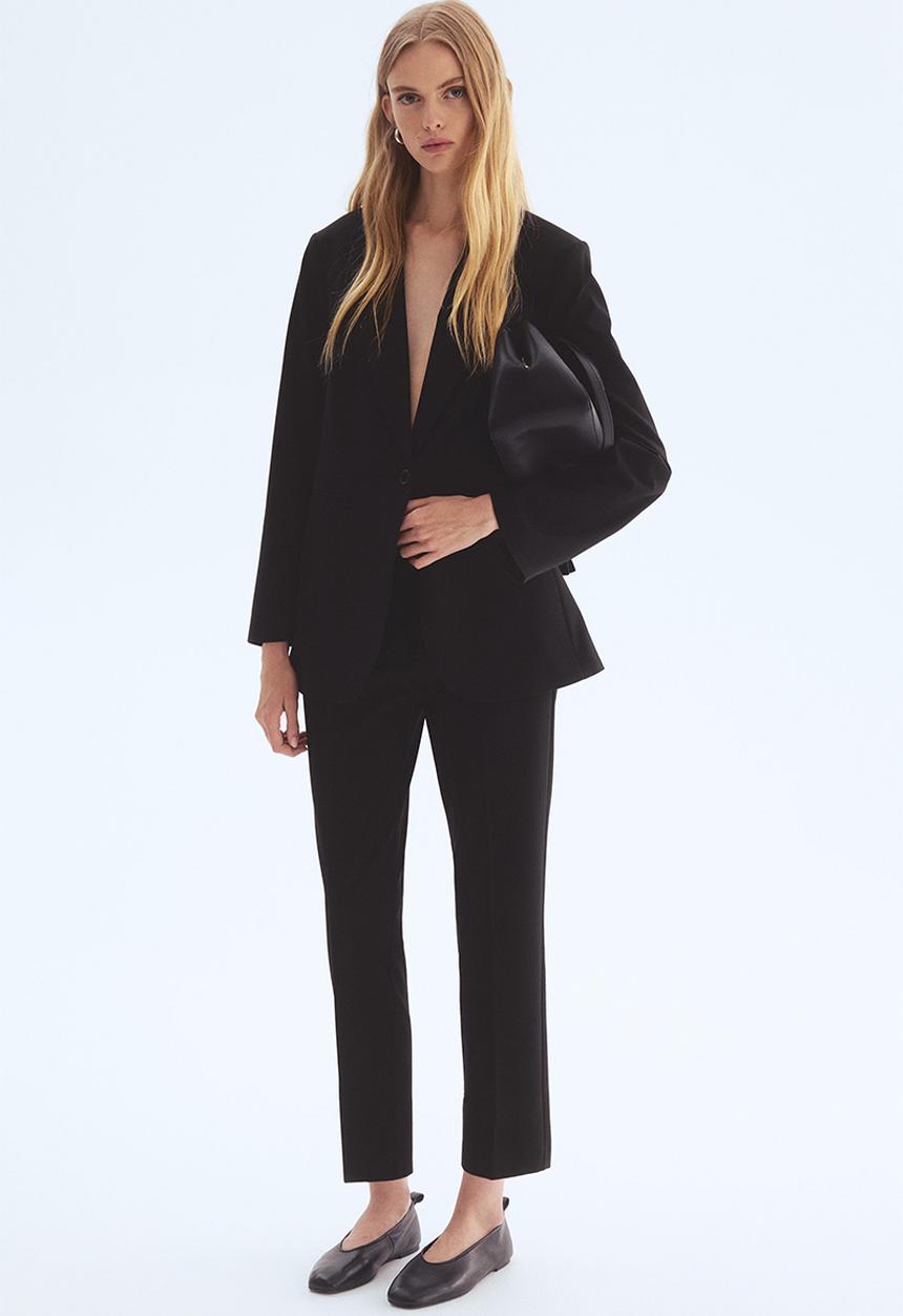 H&M - Fitted blazer - black