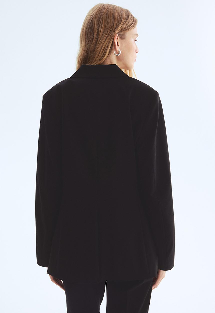 H&M - Fitted blazer - black