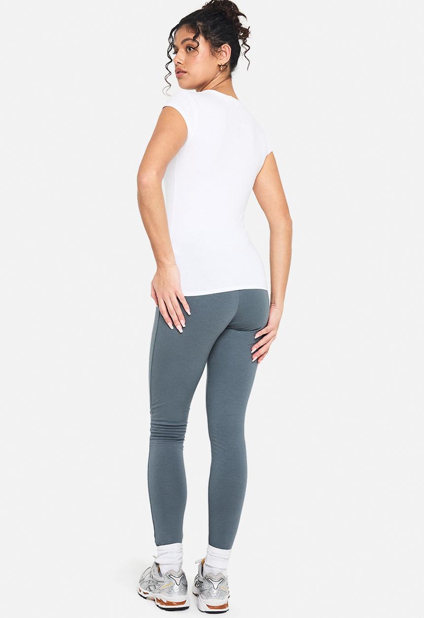 boohoo - Double layer modal jersey legging - blue