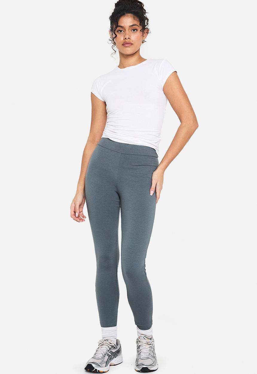 boohoo - Double layer modal jersey legging - blue
