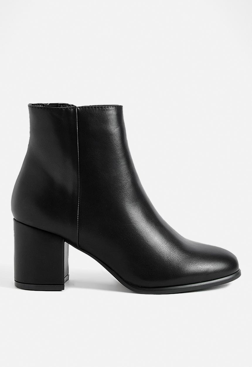 boohoo - Block heel ankle shoe boots - black