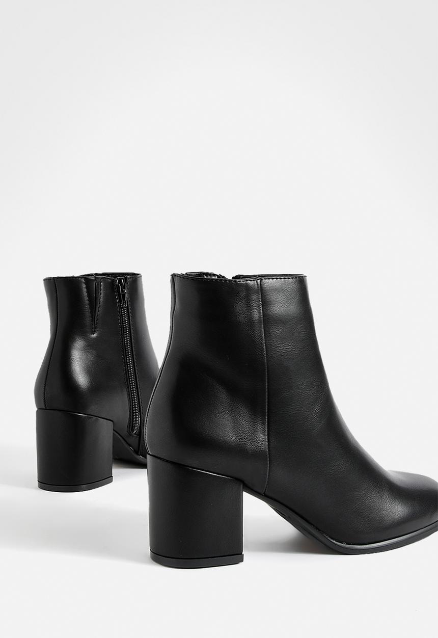 boohoo - Block heel ankle shoe boots - black