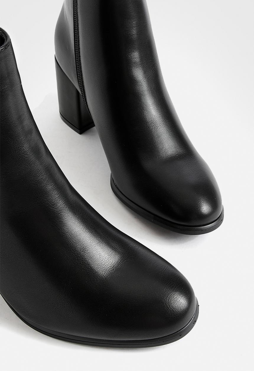 boohoo - Block heel ankle shoe boots - black