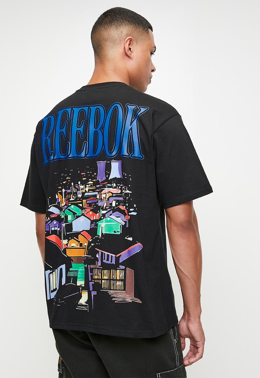 Reebok - Soweto Back Print Tee - Black