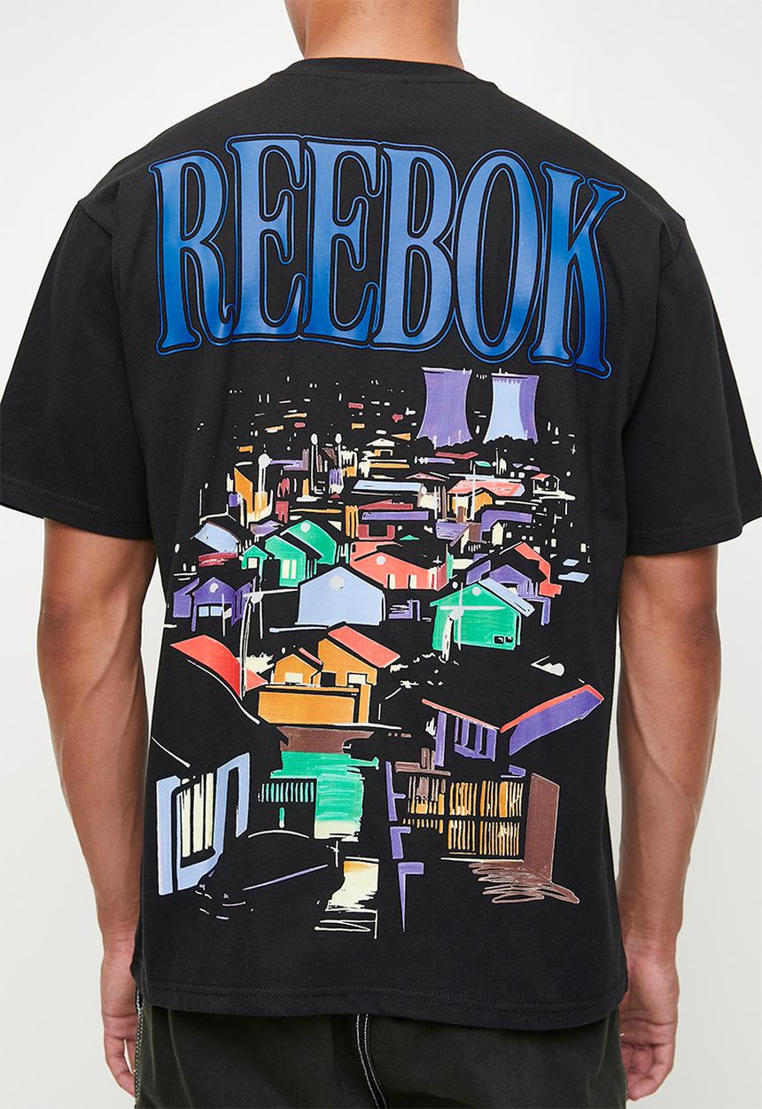 Reebok - Soweto Back Print Tee - Black