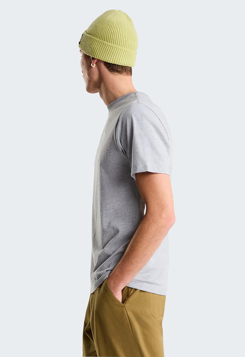 The North Face - M Evolution Half Dome Regular Short Sleeve Tee - Tnf Pale Grey Heather-Tnf White