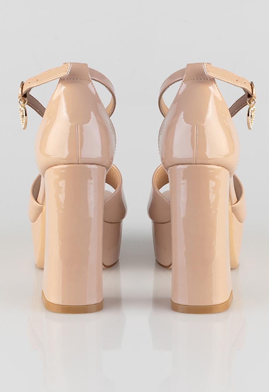 SISSY BOY - Janelle platform ankle strap - neutral