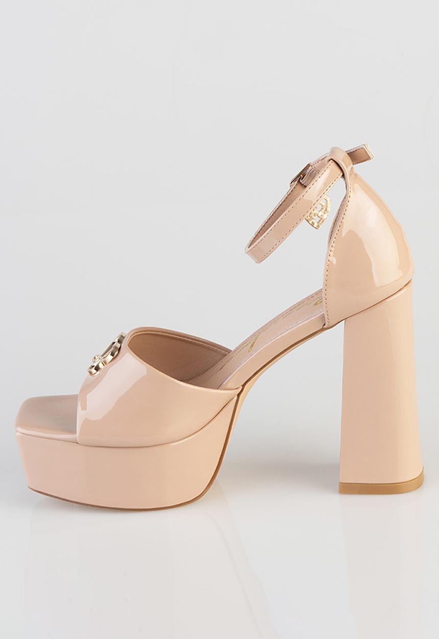 SISSY BOY - Janelle platform ankle strap - neutral