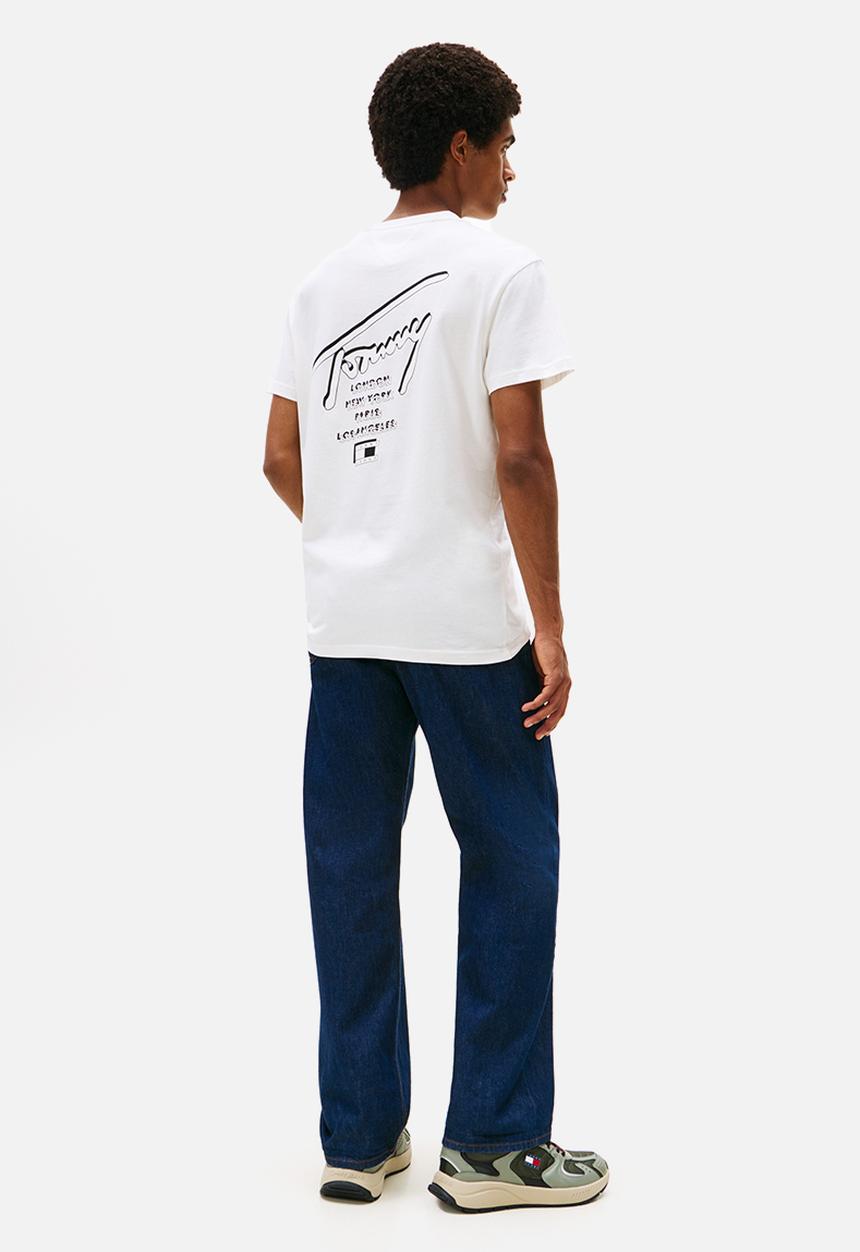 Tommy Hilfiger - Tjm Reg Sign City Tee Ext - Ancient White