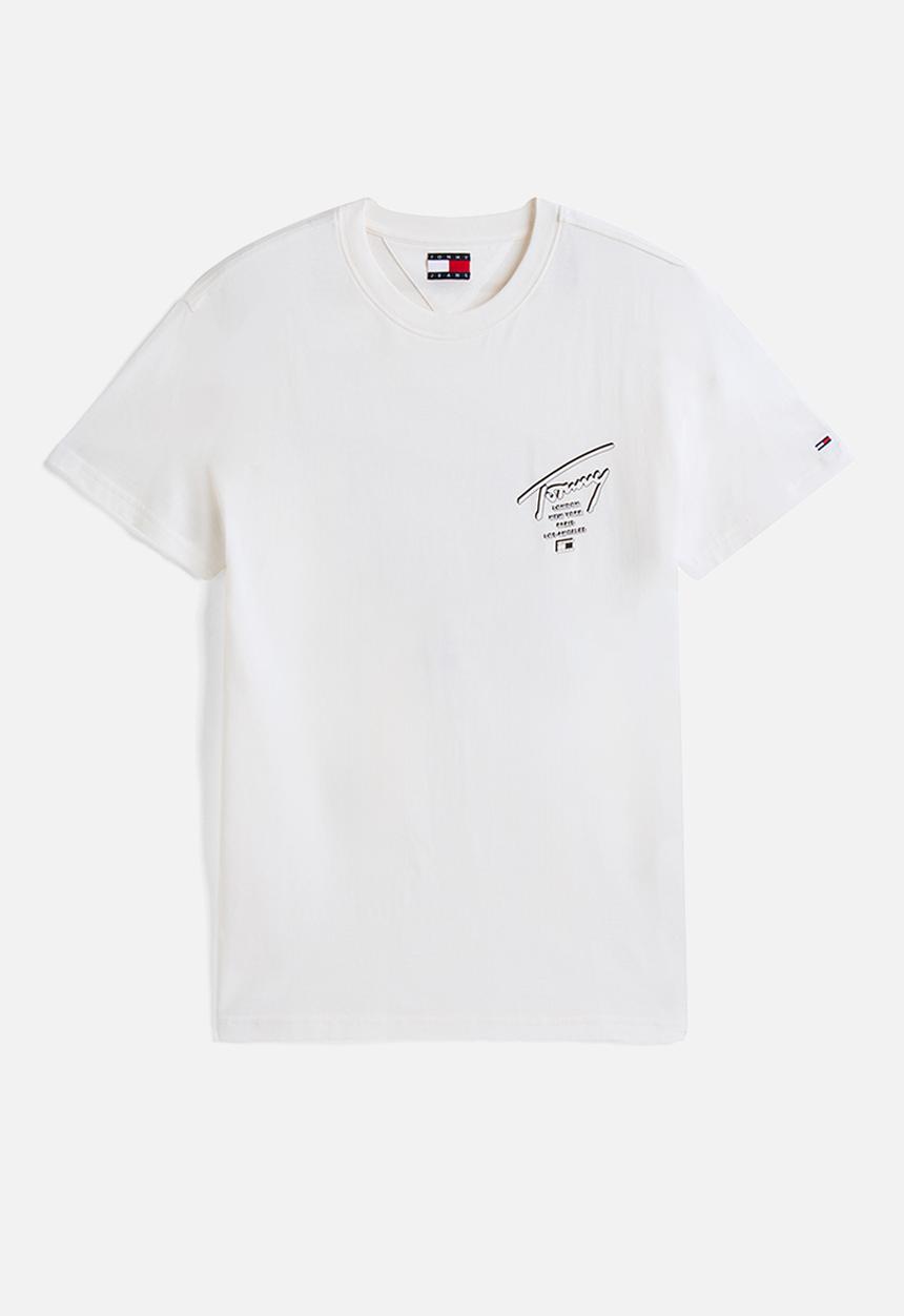 Tommy Hilfiger - Tjm Reg Sign City Tee Ext - Ancient White
