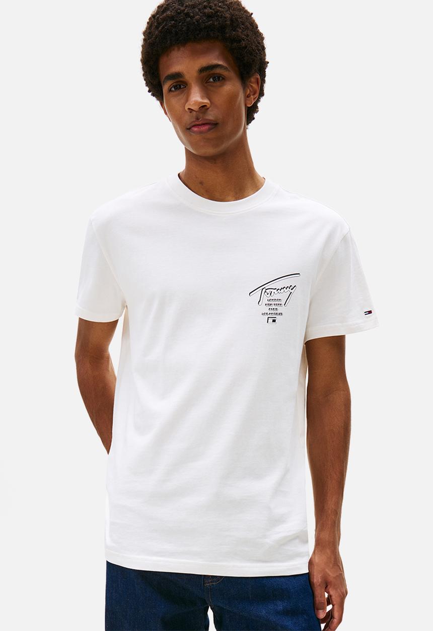 Tommy Hilfiger - Tjm Reg Sign City Tee Ext - Ancient White