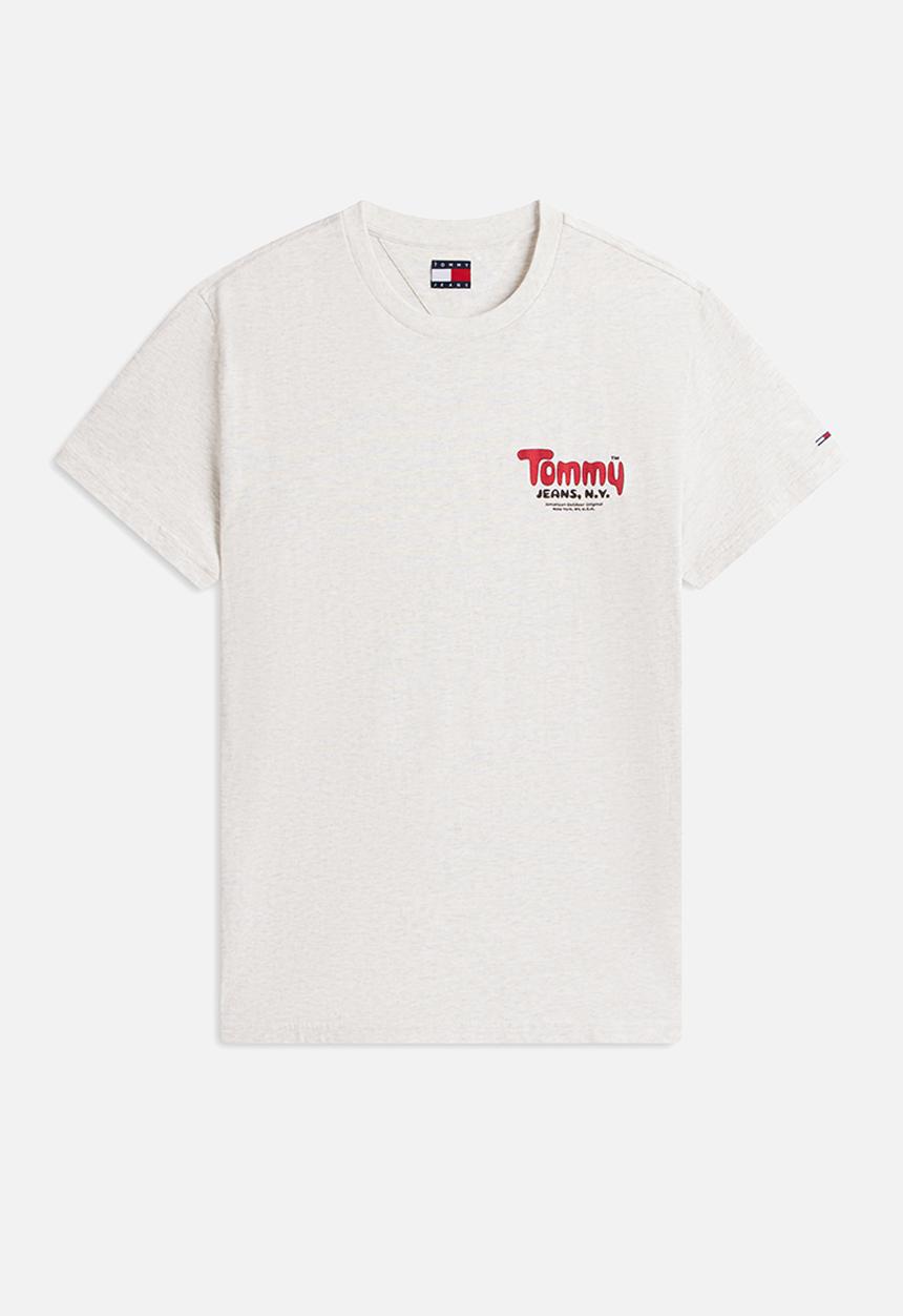 Tommy Hilfiger - Tjm Slim Font Play Tee - Lt Grey Htr