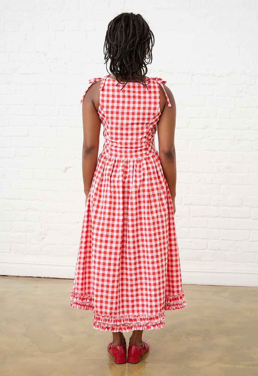 Me&B - Pie Crust Dress - Red Gingham