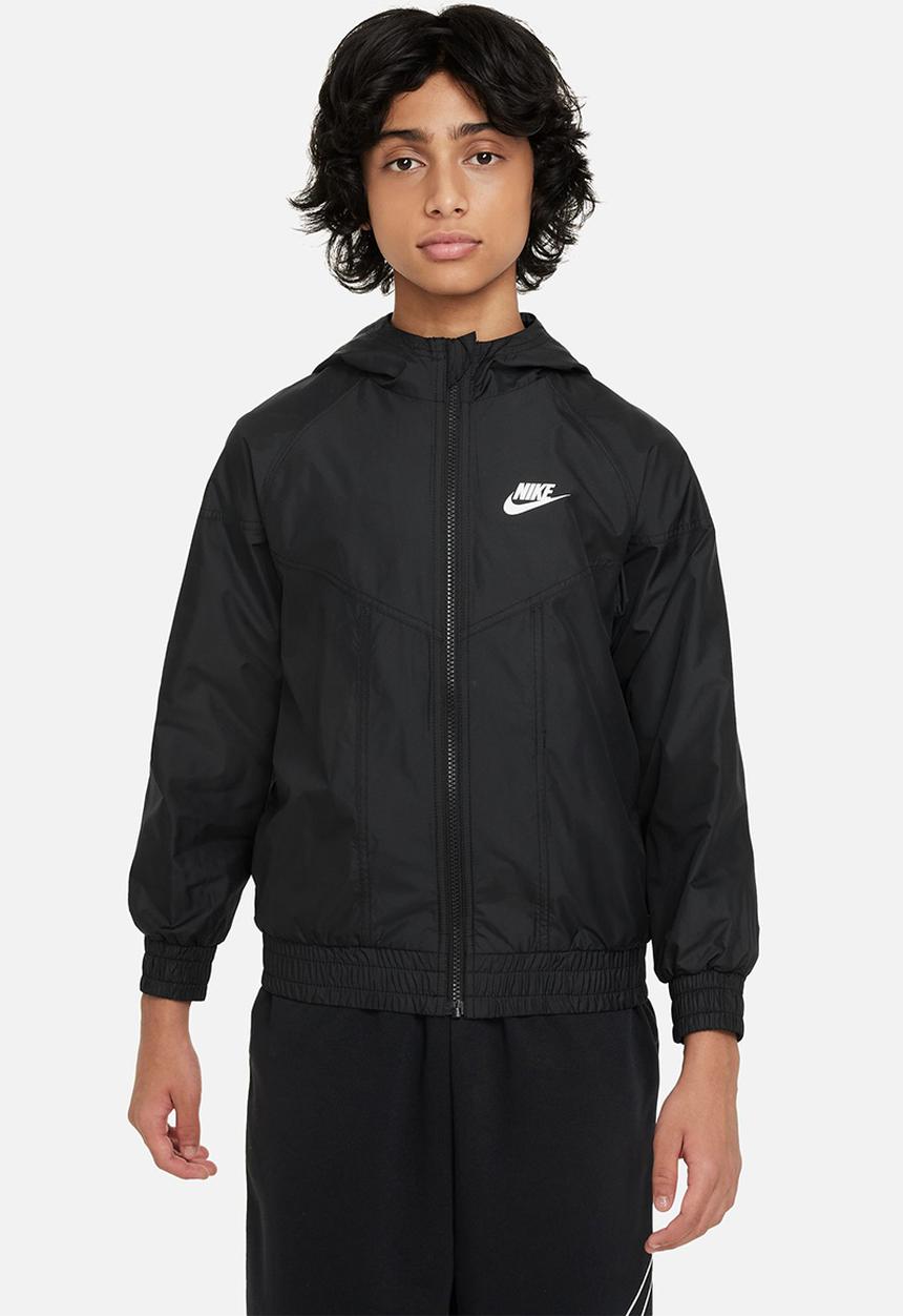 Nike - Nike Sportswear Kids Windrunner - Black/Black/White
