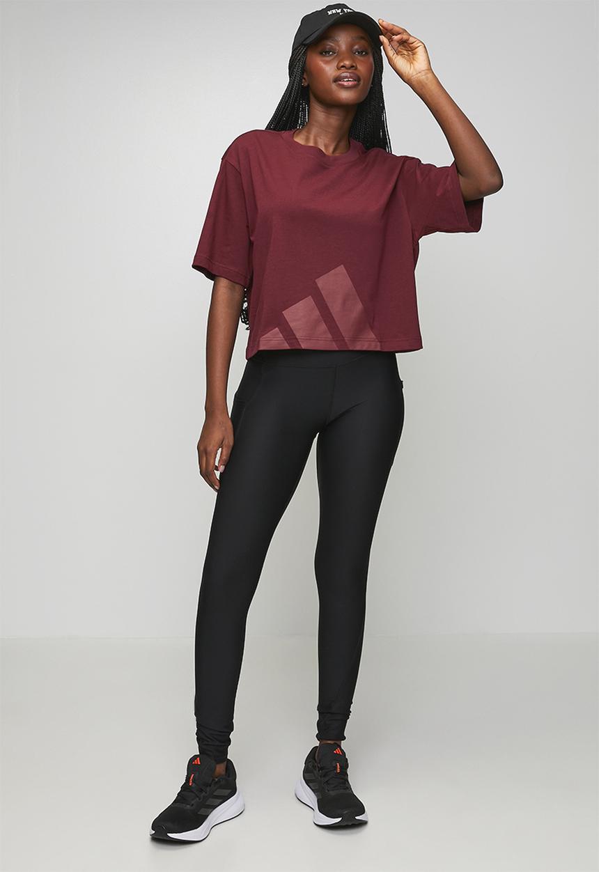 adidas Performance - W Bl Sj Bf T S26 - Shadow Red / Collegiate Burgundy