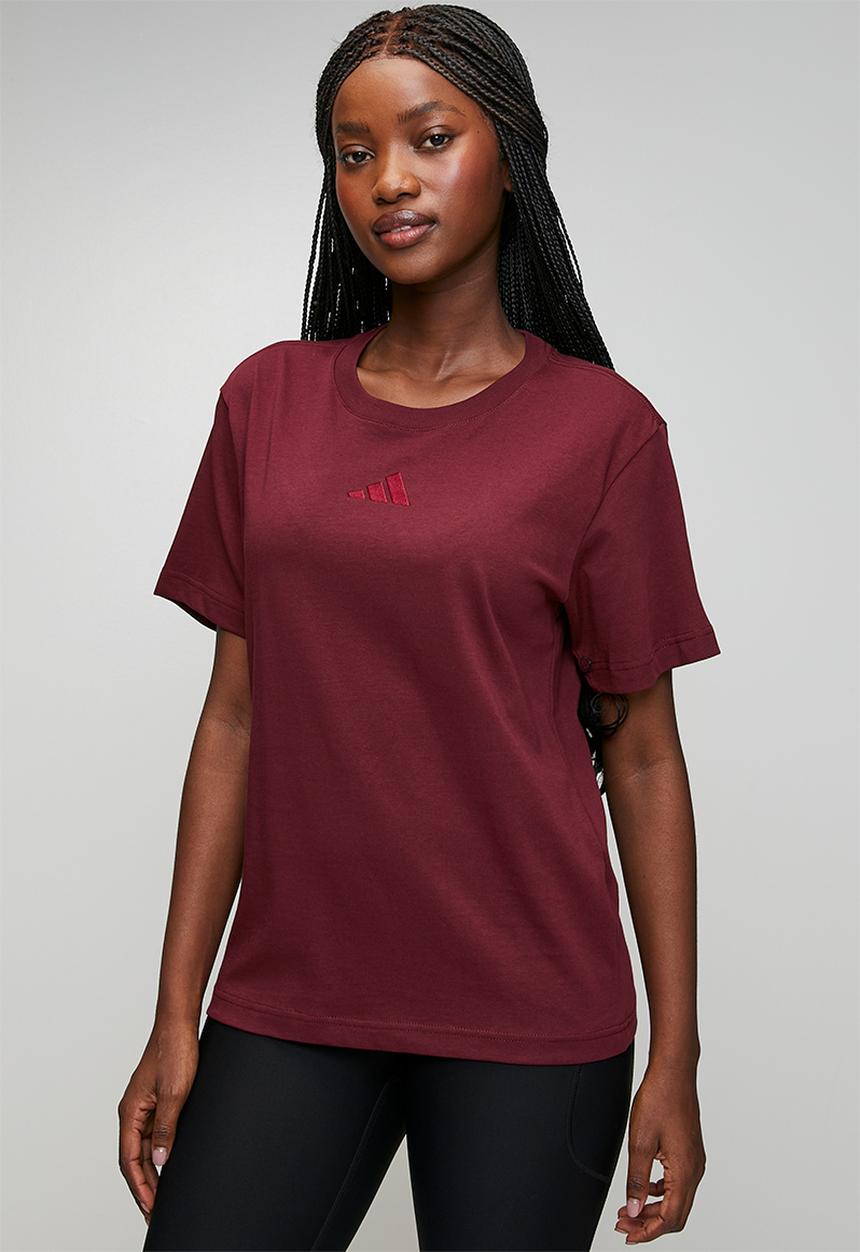 adidas Performance - W Sl Sj T S26 - Shadow Red/Collegiate Burgundy