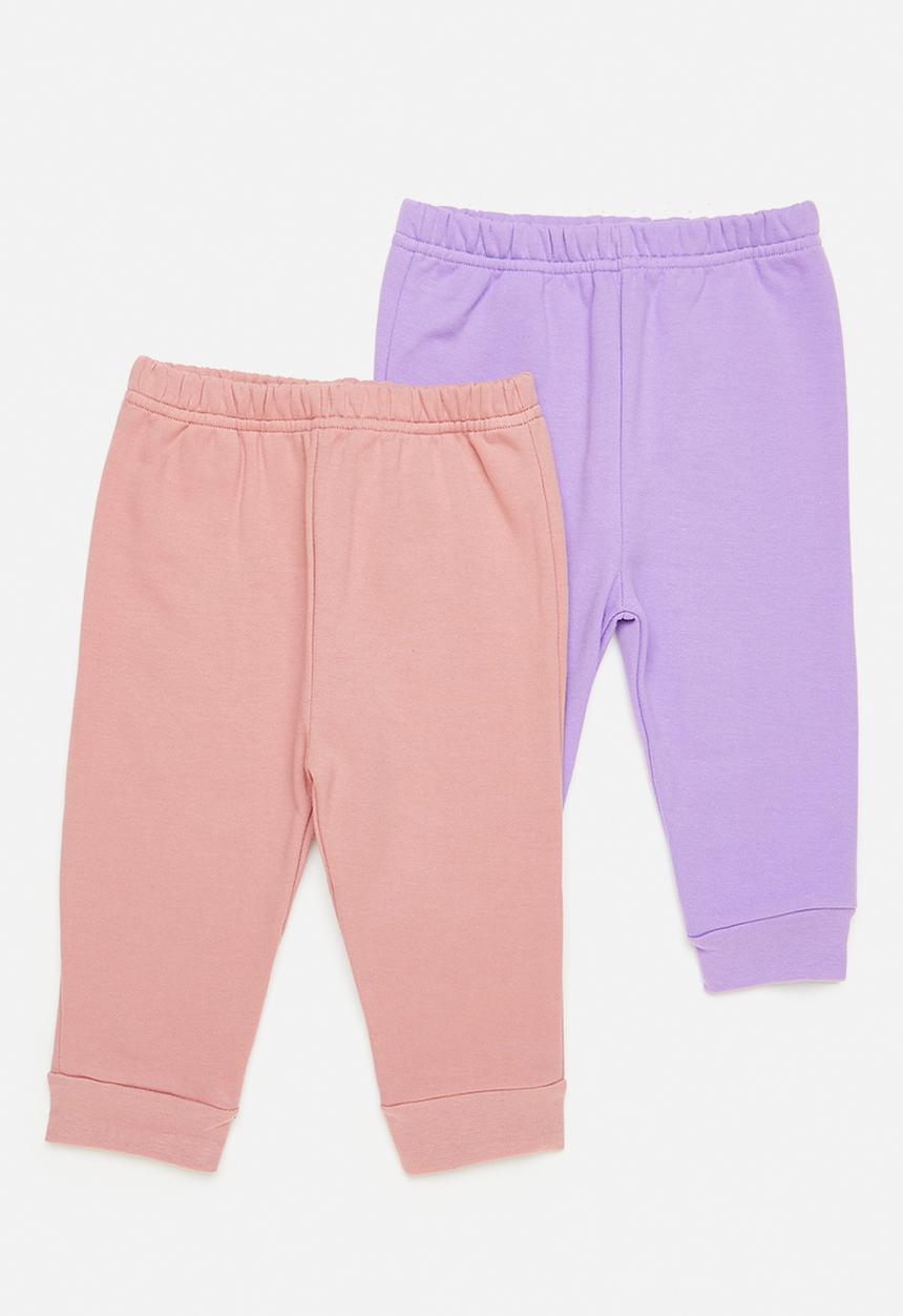Pop Candy - 2 pack joggers - dusty pink/lilac