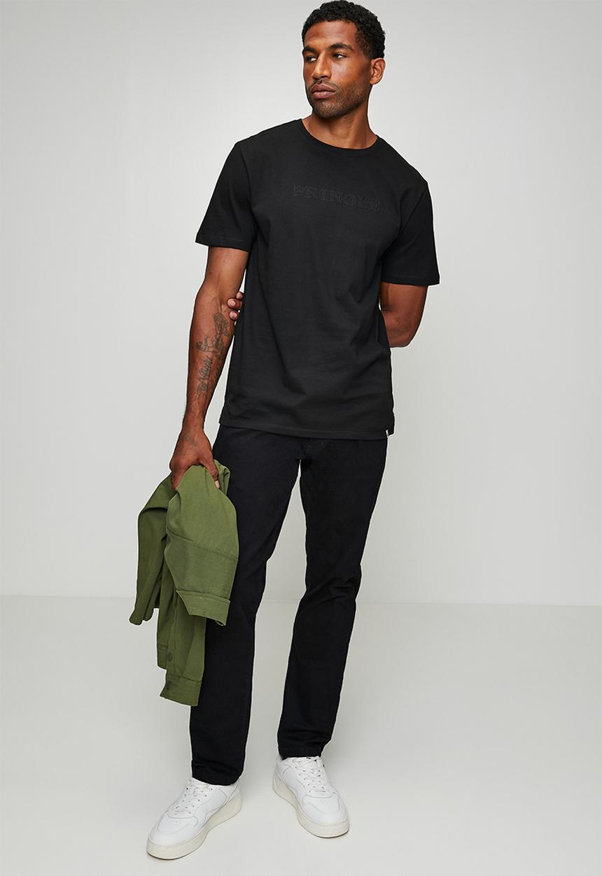 Pringle of Scotland - Roger Embroidery Tee - Black
