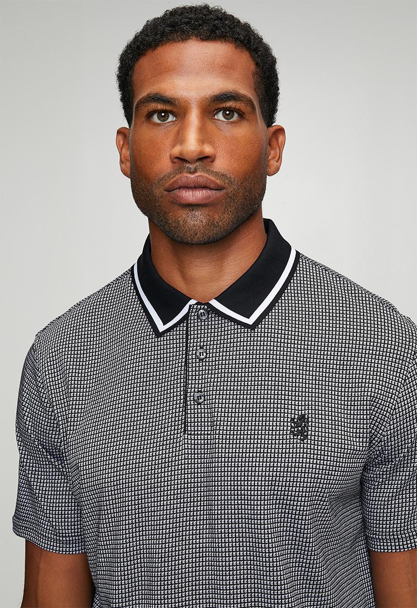 Pringle of Scotland - Mark Jacquard Golfer - Black