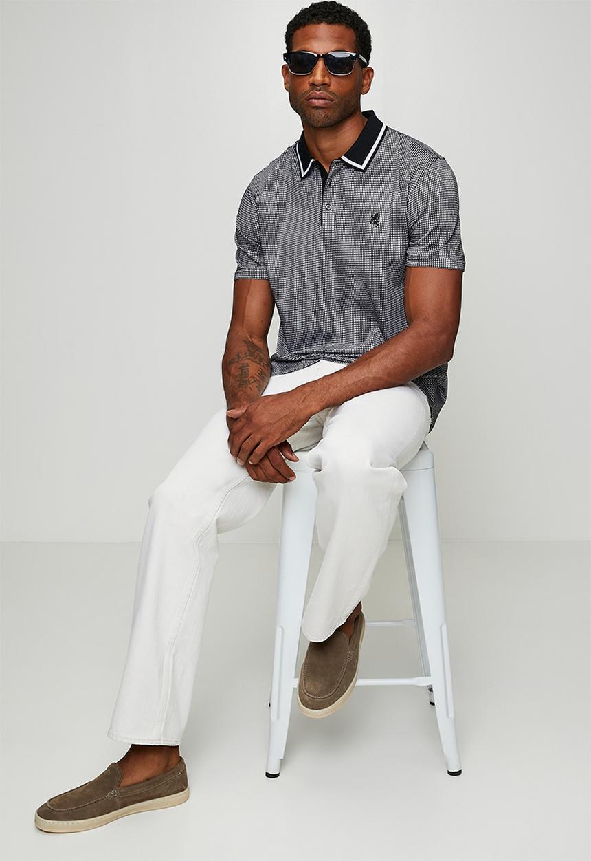 Pringle of Scotland - Mark Jacquard Golfer - Black