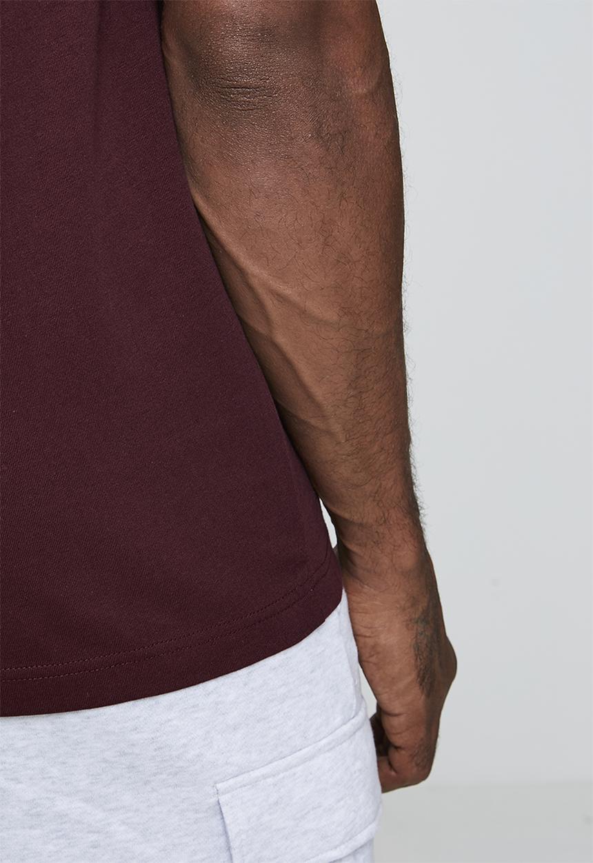 adidas Performance - SL SJ Embroid logo Tee  - Shadow red
