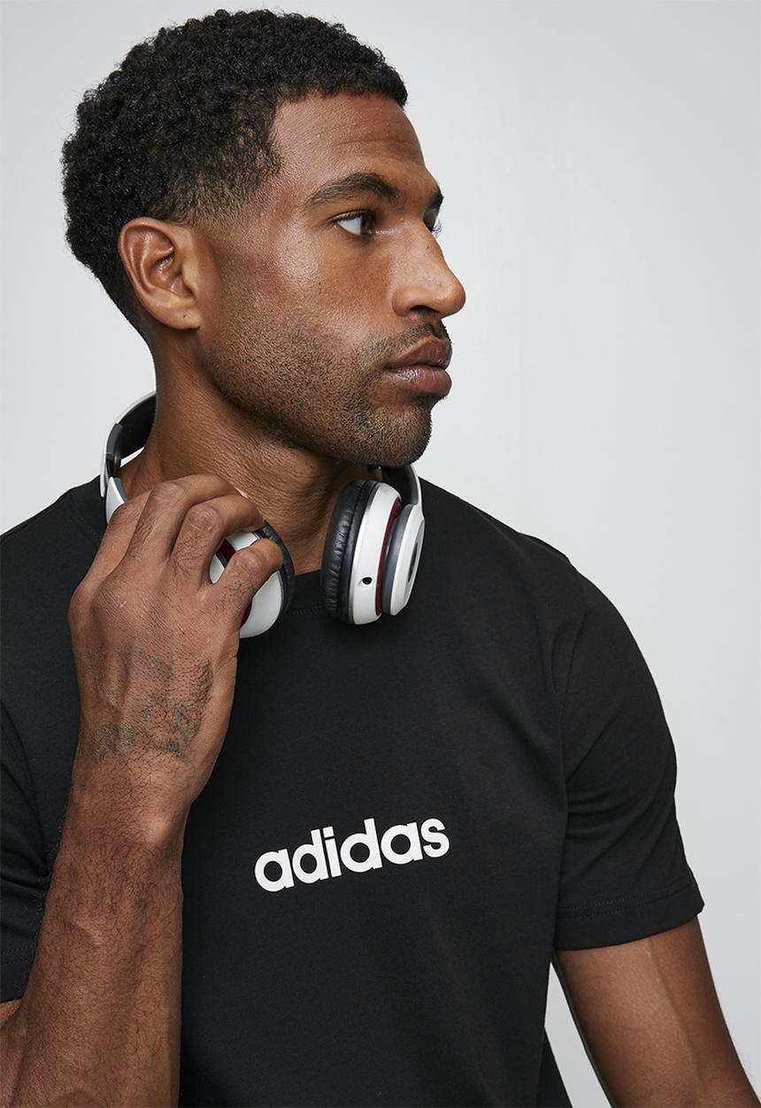 adidas Performance - Linear SJ Tee  - black/white