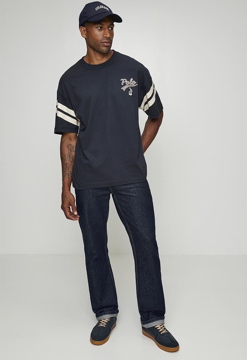 POLO - Bheki Pjc Short sleeve Stripe Logo Tee - Navy