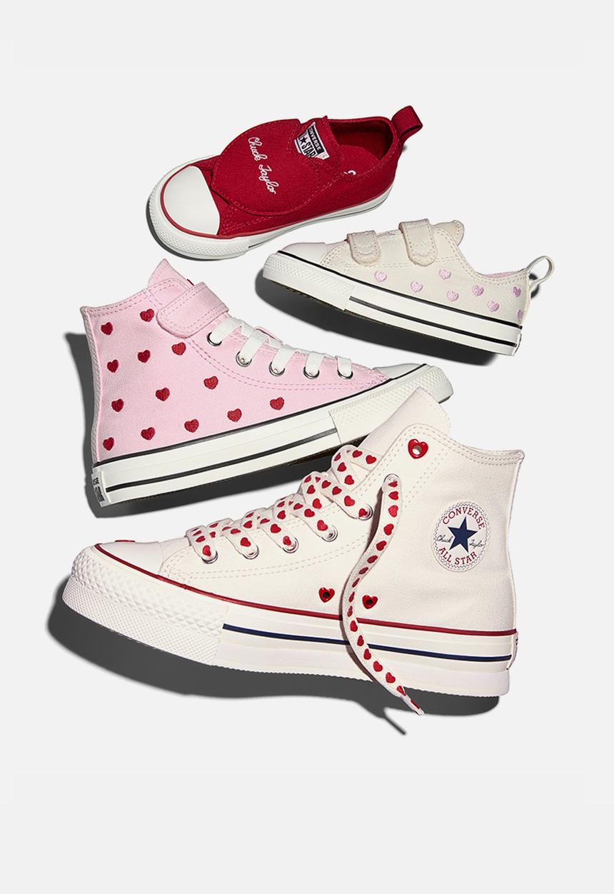 Converse - Chuck Taylor All Star Hearts & Roses Easy-On - New Found Bloom/Vintage White/Black