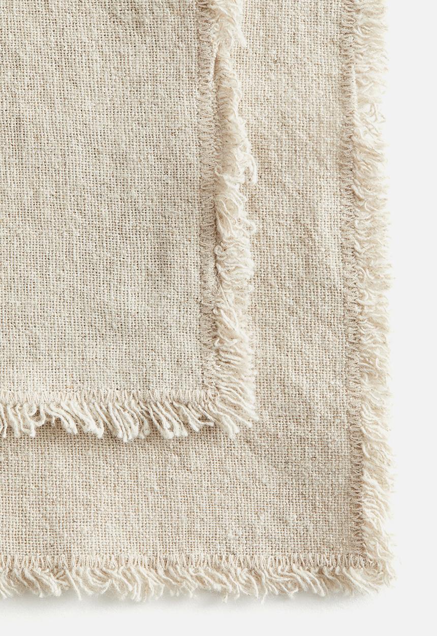 H&M - 2-Pack linen-blend place mats - light beige